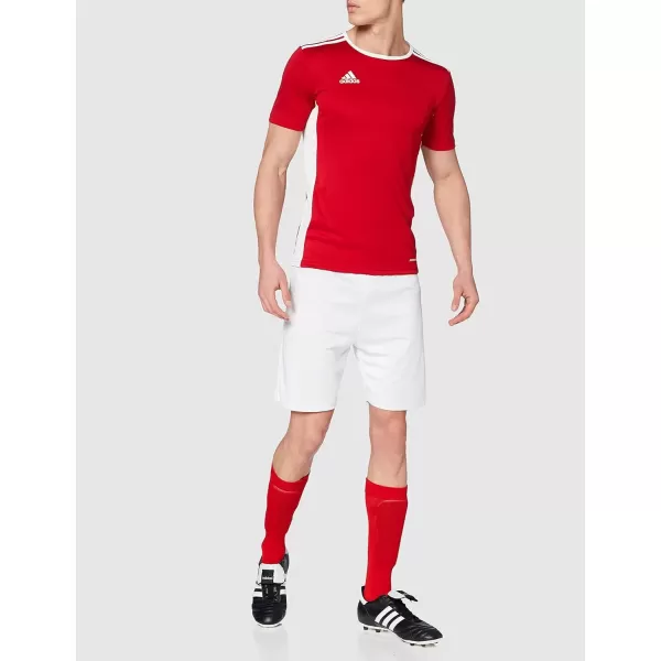 imageadidas Mens Entrada 18 Soccer JerseyPower RedWhite