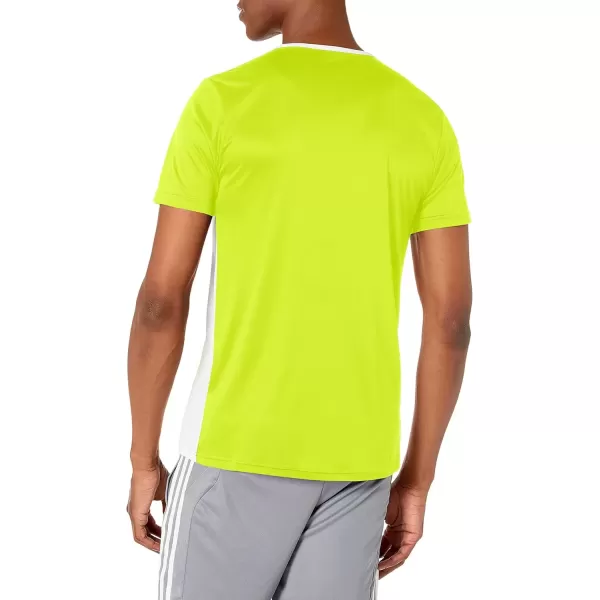 imageadidas Mens Entrada 18 Soccer JerseySolar YellowWhite