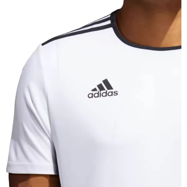 imageadidas Mens Entrada 18 Soccer JerseyWhiteBlack