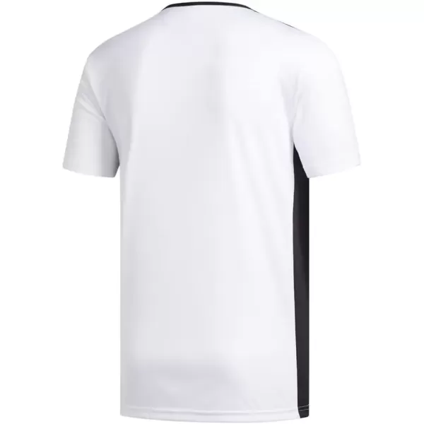 imageadidas Mens Entrada 18 Soccer JerseyWhiteBlack