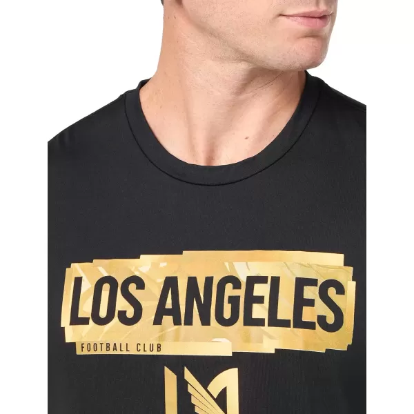 imageadidas Mens Los Angeles Fc Short Sleeve PreGame TShirtBlackLos Angeles Football Club