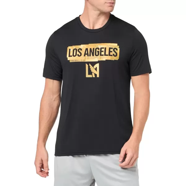 imageadidas Mens Los Angeles Fc Short Sleeve PreGame TShirtBlackLos Angeles Football Club