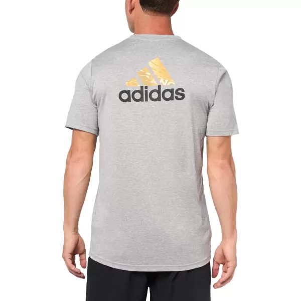 imageadidas Mens Los Angeles Fc Short Sleeve PreGame TShirtMedium Grey HeatherLos Angeles Football Club