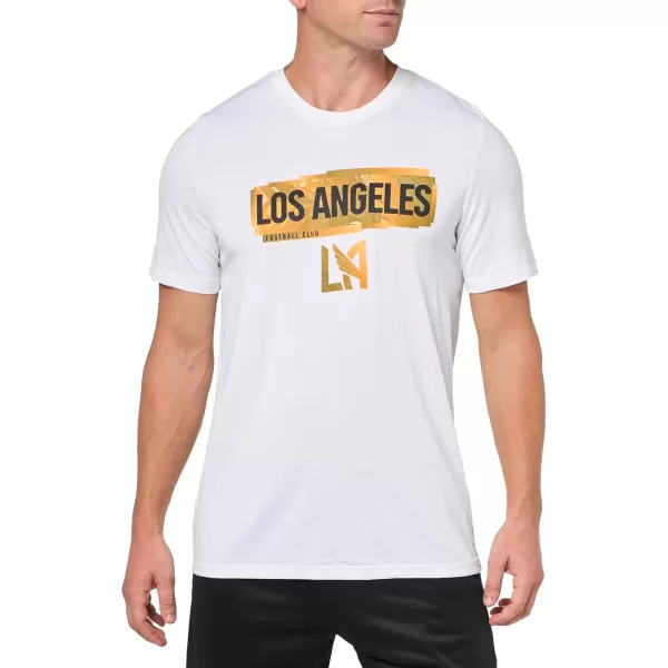 imageadidas Mens Los Angeles Fc Short Sleeve PreGame TShirtWhiteLos Angeles Football Club