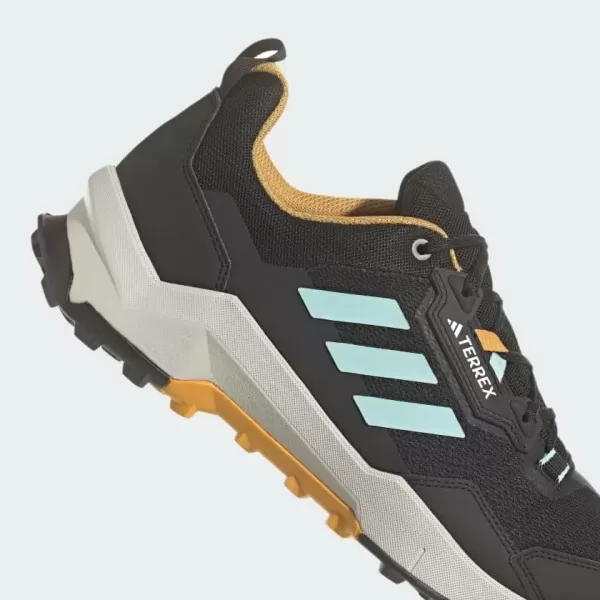 imageadidas Mens Terrex AX4 Hiking ShoeCore BlackSemi Flash AquaPreloved Yellow