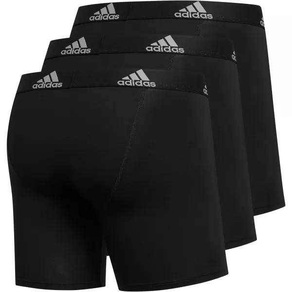 imageadidas Microfiber Boxer Brief Underwear performance athletic fitBlackOnix GreyBlack