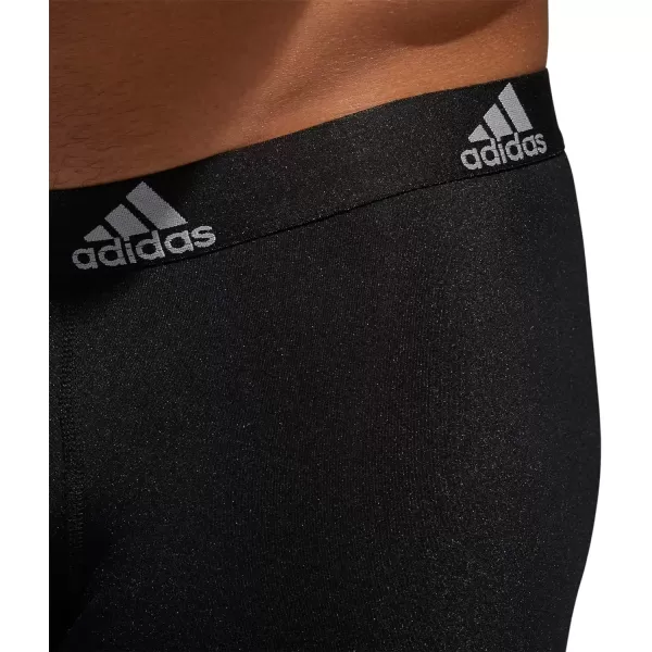 imageadidas Microfiber Boxer Brief Underwear performance athletic fitBlackOnix GreyBlack