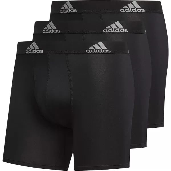 imageadidas Microfiber Boxer Brief Underwear performance athletic fitBlackOnix GreyBlack