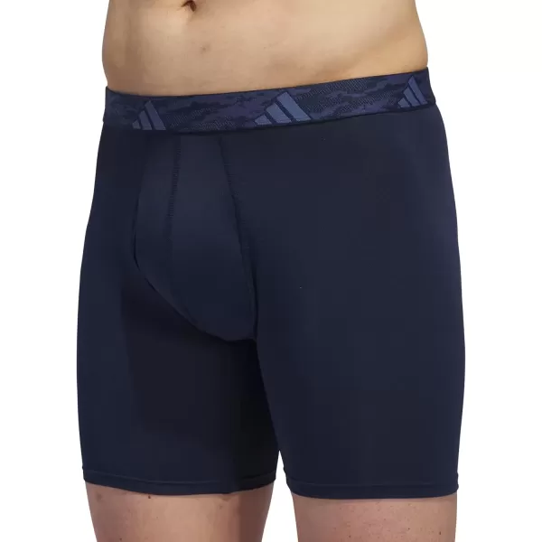 imageadidas Microfiber Boxer Brief Underwear performance athletic fitCollegiate NavyGreyCrew Blue