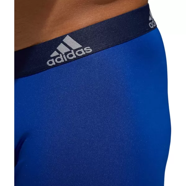 imageadidas Microfiber Boxer Brief Underwear performance athletic fitOnix GreyBlackCollegiate Royal Blue