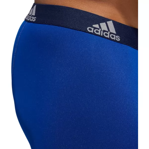 imageadidas Microfiber Boxer Brief Underwear performance athletic fitOnix GreyBlackCollegiate Royal Blue