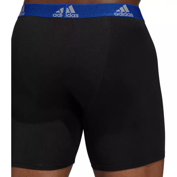 imageadidas Microfiber Boxer Brief Underwear performance athletic fitScarlet RedBlackOnix Grey