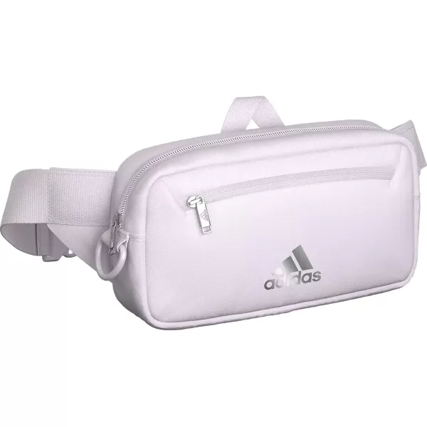 imageadidas Must Have 20 Belt Bag Crossbody Waist Pack with Adjustable Strap for Festivals and TravelIce LavenderSilver Metallic