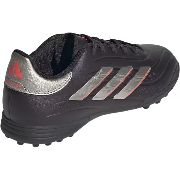 imageadidas UnisexChild Copa Pure 2 League Turf SneakerAurora BlackPlatin MetallicTurbo