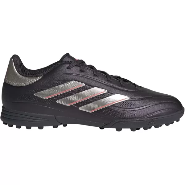 imageadidas UnisexChild Copa Pure 2 League Turf SneakerAurora BlackPlatin MetallicTurbo