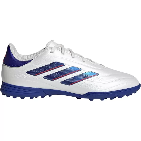 imageadidas UnisexChild Copa Pure 2 League Turf SneakerWhiteLucid BlueSolar Red