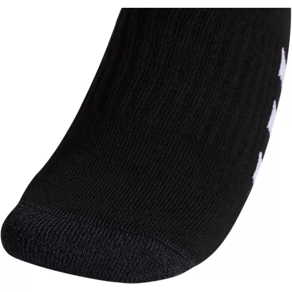 imageadidas Womens Cushioned Crew Socks with Arch Compression 3 PairsBlackNight GreyWhite