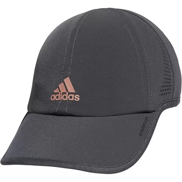 imageadidas Womens Superlite 30 Relaxed Fit Adjustable Sport Performance HatGrey SixRose Gold