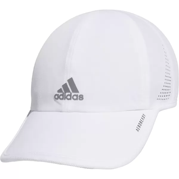 imageadidas Womens Superlite 30 Relaxed Fit Adjustable Sport Performance HatWhiteSilver Reflective