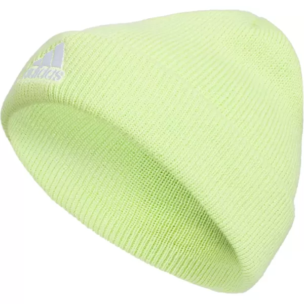 imageadidas Boys Team Issue Fold BeaniePulse Lime GreenWhite