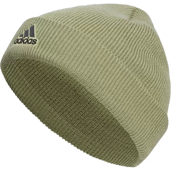 imageadidas Boys Team Issue Fold BeanieTent GreenGrey FiveBlack