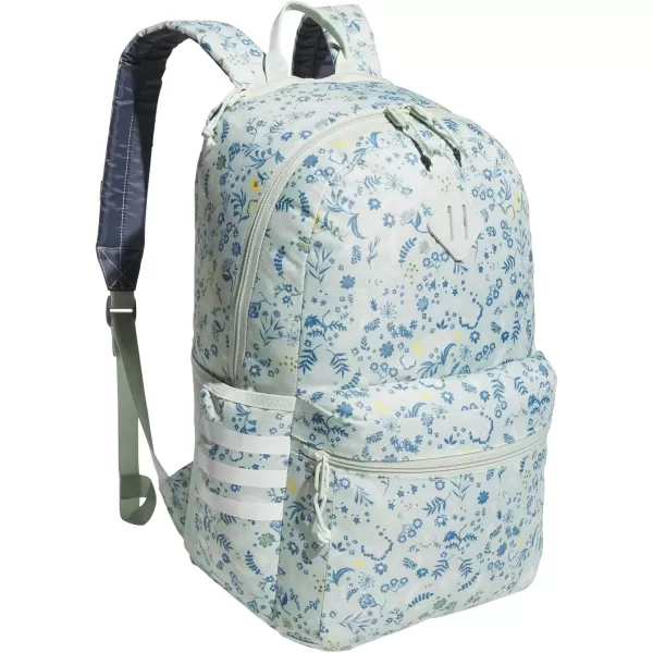 imageadidas Classic 3Stripe Backpack 50 BlackWhite One SizeWoodland Floral Linen GreenLinen Green