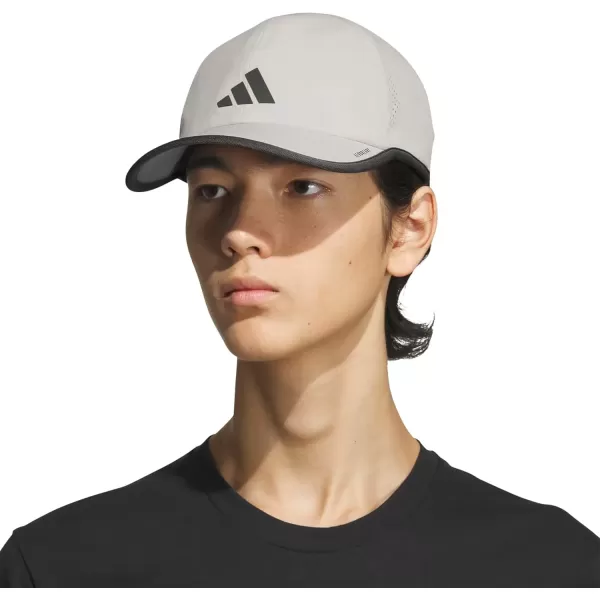 imageadidas Mens Superlite 30 Relaxed Fit Adjustable Performance HatAlumina BeigeGrey Six