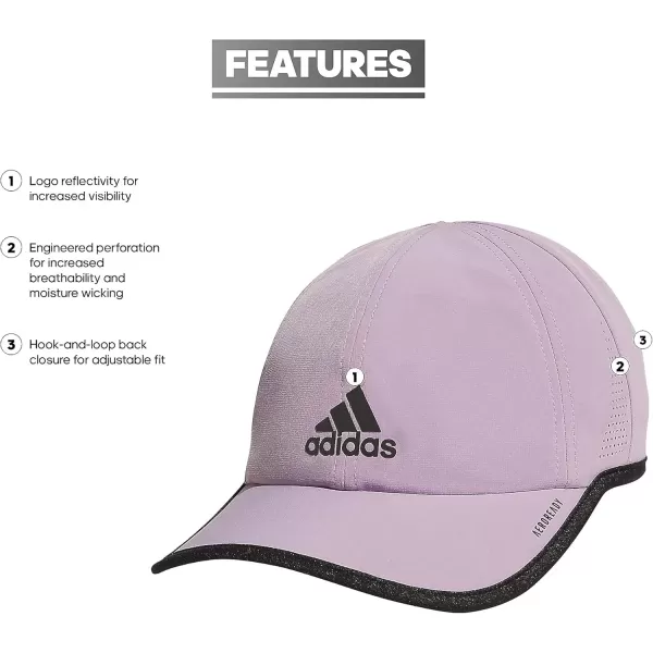 imageadidas Mens Superlite 30 Relaxed Fit Adjustable Performance HatPreloved Fig PurpleBlack