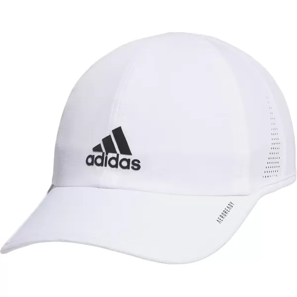 imageadidas Mens Superlite 30 Relaxed Fit Adjustable Performance HatWhiteBlack Reflective