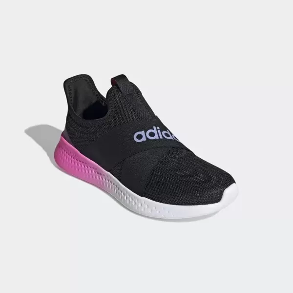 imageadidas Womens Puremotion Adapt Running ShoeBlack Light Purple Screaming Pink