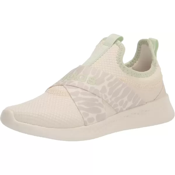 imageadidas Womens Puremotion Adapt Running ShoeChalk WhiteLinen GreenAlumina