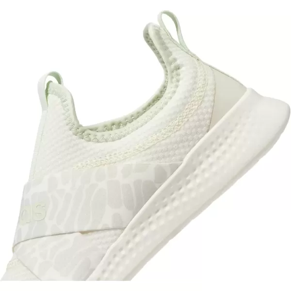 imageadidas Womens Puremotion Adapt Running ShoeChalk WhiteLinen GreenAlumina