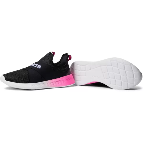 imageadidas Womens Puremotion Adapt Running ShoeCore Black Light Purple Screaming Pink