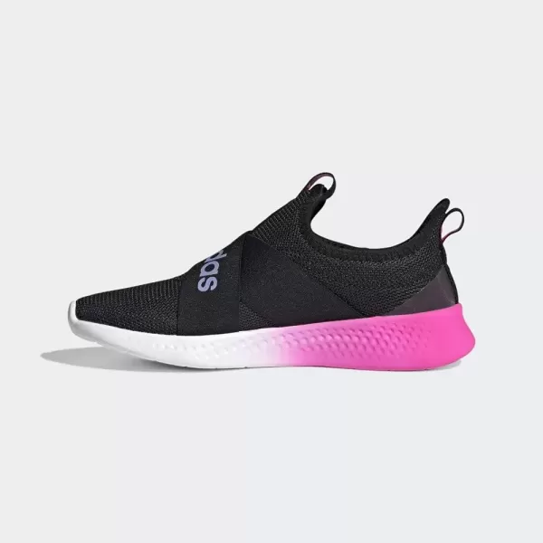 imageadidas Womens Puremotion Adapt Running ShoeCore Black Light Purple Screaming Pink