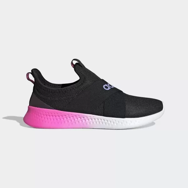 imageadidas Womens Puremotion Adapt Running ShoeCore Black Light Purple Screaming Pink