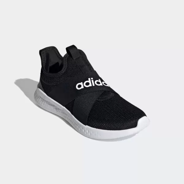 imageadidas Womens Puremotion Adapt Running ShoeCore BlackFootwear WhiteGrey Five