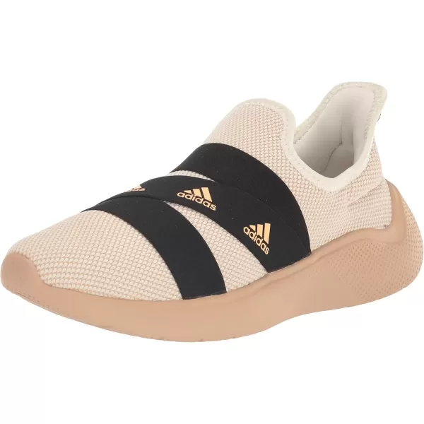 imageadidas Womens Puremotion Adapt Running ShoeOff WhiteAcid OrangeCore Black