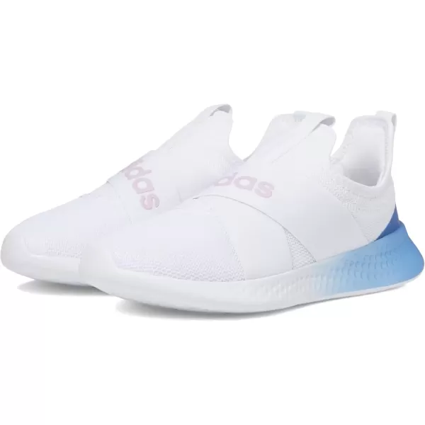 imageadidas Womens Puremotion Adapt Running ShoeWhite Blue Fusion Metallic