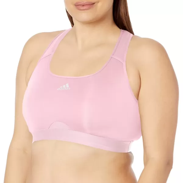 imageadidas Womens Training Medium Support Good Level Bra PaddedClear Pink