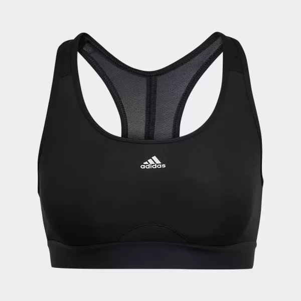 imageadidas Womens Training Medium Support Good Level Bra PaddedCore Black