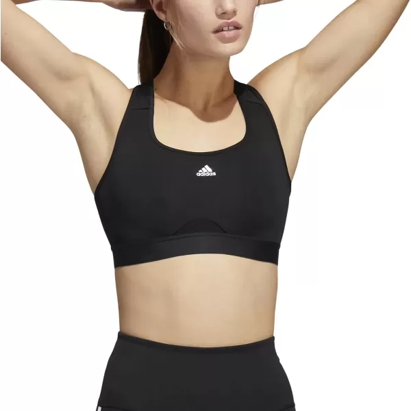 imageadidas Womens Training Medium Support Good Level Bra PaddedCore Black