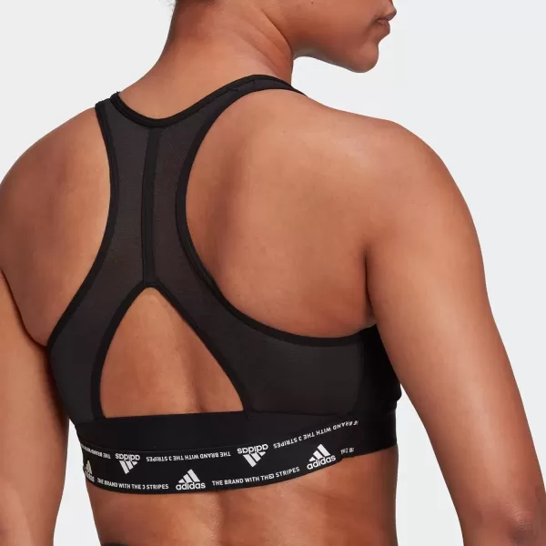 imageadidas Womens Training Medium Support Good Level Bra PaddedCore Black