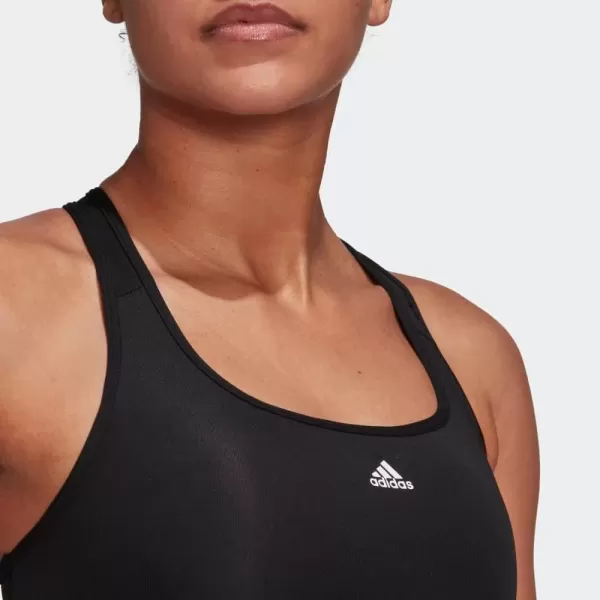 imageadidas Womens Training Medium Support Good Level Bra PaddedCore Black