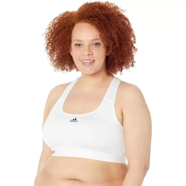 imageadidas Womens Training Medium Support Good Level Bra PaddedCore White