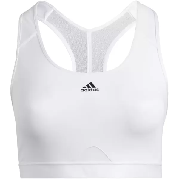 imageadidas Womens Training Medium Support Good Level Bra PaddedCore White