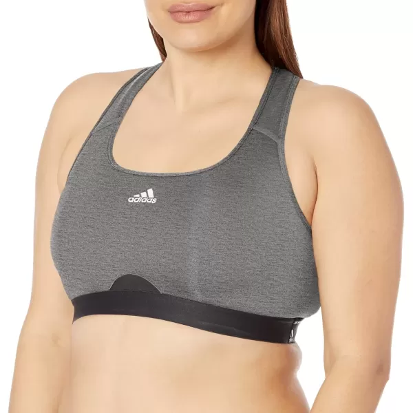 imageadidas Womens Training Medium Support Good Level Bra PaddedDark Grey