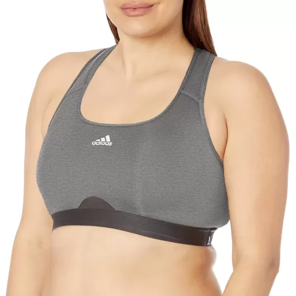 imageadidas Womens Training Medium Support Good Level Bra PaddedDark Grey Heather