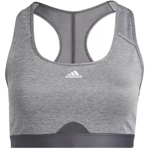 imageadidas Womens Training Medium Support Good Level Bra PaddedDark Grey Heather