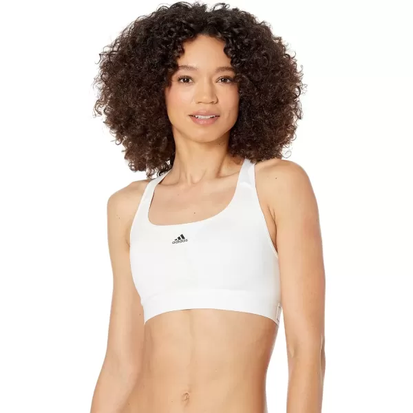 imageadidas Womens Training Medium Support Good Level Bra PaddedWhite