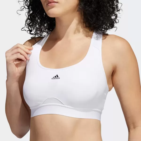 imageadidas Womens Training Medium Support Good Level Bra PaddedWhite